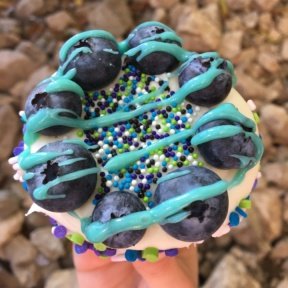 Gluten-free blueberry cupcake from Sin City Cupcakes